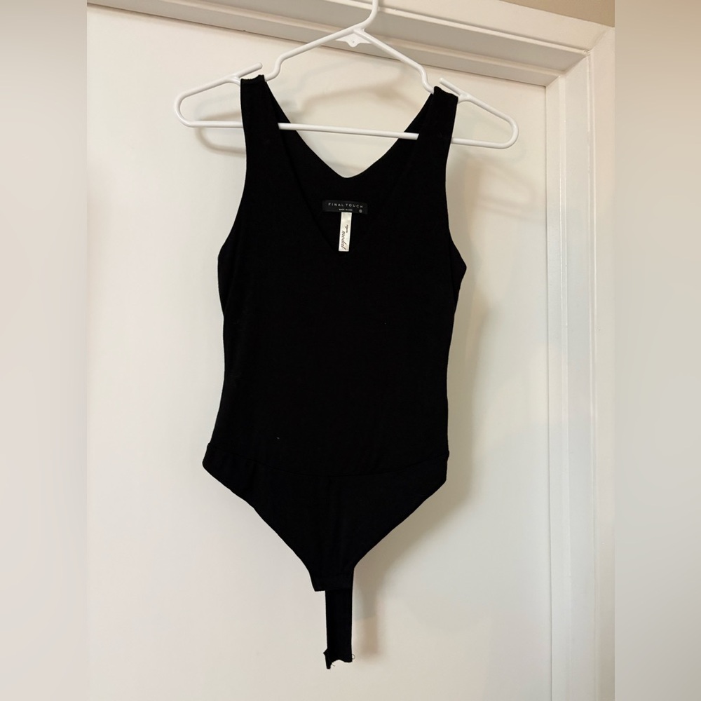 Final Touch Black Bodysuit